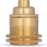 Retro Mässing E27 Lamphållare – Original från Europa