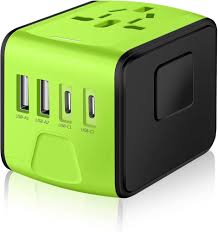 JMFONE Resaadapter med 4 USB-portar för Internationell Resa