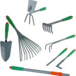 HI Trädgårdsredskap Set i Silvermetall