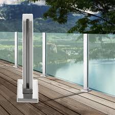 Rostfritt Stål Glasräcke för Uteplats