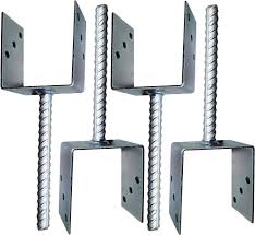 U-formade Staketstolpar för Pergola - 4-pack