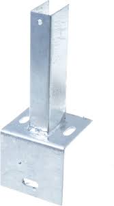 Aqbau® Robust Staketstolpe i Varmförzinkat Stål