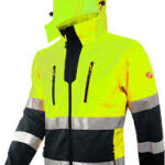ACE Neon Varseljacka - Kraftig Softshell med Reflex