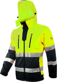 ACE Neon Varseljacka - Kraftig Softshell med Reflex