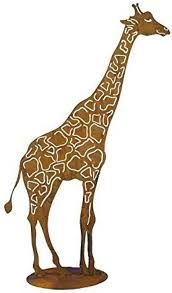 Metallgiraff för Trädgården