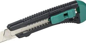 Wolfcraft Standard Brytbladskniv 18 mm - Plastkniv med Ergonomiskt Handtag