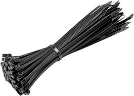 Premium Svarta Buntband - 100-pack