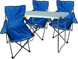 Mojawo 4-delat Campingmöbelset i Aluminium 70x50x59 cm