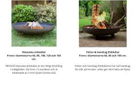 Moodz Eldskål 120 cm - Perfekt för Trädgården
