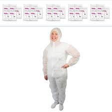 ARNOMED 50x PP Skyddsoverall XXXL – Engångsbruk, Extra Stark