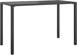 VidaXL Trädgårdsbord Antracit 110x54 cm i Stål