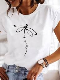 JUCHENG Dam T-shirtar - Sommar Mode & Fritid