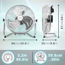 Duronic FN20 Golvfläkt – 4 Hastigheter & 120W Effektivitet