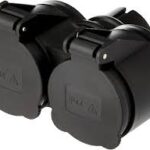 Electraline 55074 Utomhusadapter med 2 Skolsocklar