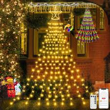 Stjärnprydd Julgransbelysning med 400 LED