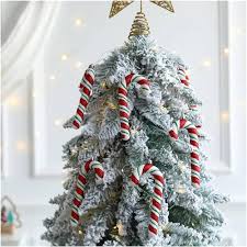 Julgranspynt: Röd-Vita Godisbollar 6-pack