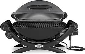 Weber Q1400 Elektrisk Grill - Portabel BBQ med 43 x 32 cm Grillyta