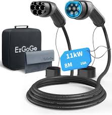 Ezgogo Typ 2 Laddkabel 11 kW - 8 m 3-fas