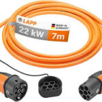 Laddningskabel Typ 2 22 kW för E-bil
