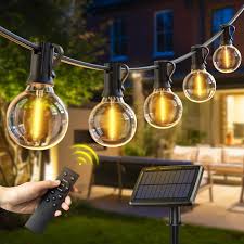 Solcellsljusslingor 19M med 25+2 G40 LED-lampor