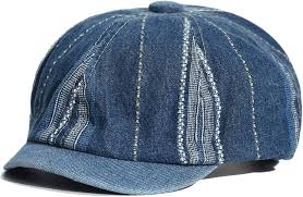 WATAY Denim Newsboy Keps - Retro Basker för Utomhusbruk