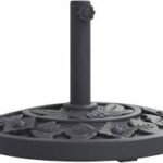 VidaXL Halvrund Parasollfot 9 kg för Ø38/48 mm Stolpar
