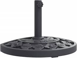 VidaXL Halvrund Parasollfot 9 kg för Ø38/48 mm Stolpar