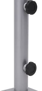 vidaXL Parasollfot för Ø32/34/38 mm Stolpe - Silver Stål