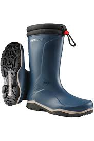 Dunlop Herr Blizzard Gummistövlar - Blå/Grå