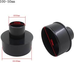 Reduceringsadapter 100 till 50/63 mm för Spånsug