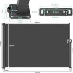 Utdragbar Sidoväggmarkis 180 x 350 cm