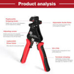 Jadeshay Multifunktionell Kabelskalare & Crimptång