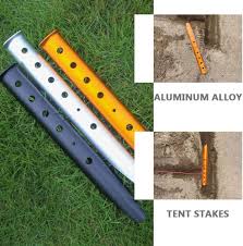 BESPORTBLE 9 St Strandspik - Bärbara Snöpålar för Sand