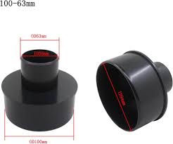 Reduceringsadapter 100-50 mm för spånsug