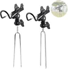 DBREAKS Rostfria Fiskespöhållare - 2 Pack