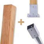 Impregnerade Trästolpar i 18 Storlekar - Flat-jawed