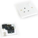 5-pack Vit Brittisk Stickpropp Uttag – 240 V 13 A