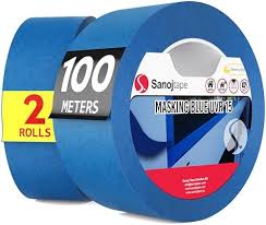 Sanojtape Utomhusmaskering Blå (2-Pack) 38mm x 50m