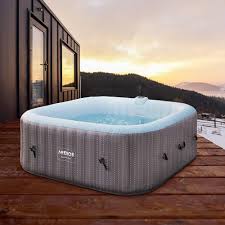 Arebos Spa Whirlpool 2400W - Utomhuspool för 6 personer
