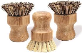 Naturliga Tvättborstar i Bambu - 3-pack