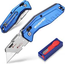 WORKPRO Fällkniv i Aluminium med Snabbyte Blad