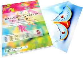 5 St självhäftande klistermärkesark A4 - Transparent vinylglans