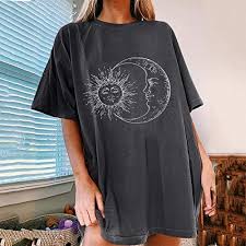 Översized Dam-T-shirt Los Angeles - Långärmad Basic
