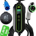 EVPLUG Bärbar Elbilsladdare med Timer - Typ 1