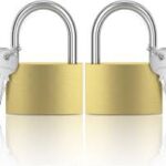 Elodyunhc 2-pack Hänglås med Nyckel