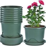 KAHEIGN 6-pack Blomkrukor 19 cm med Rotkontroll