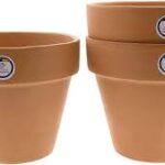 Röda Keramiska Krukor - Pack x3
