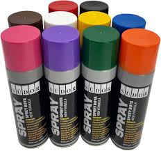 Sprayfärg-set 10 färger - Snabbtorkande graffitifärger