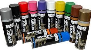 Sprayfärg-set: 12 Snabbtorkande Färger