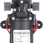 VerRich 12V Högtrycksvattenpump med 20MM Kontaktdon